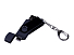 USB-флешка на 16 Гб 3 в 1 поворотный механизм, c двумя дополнительными разъемами MicroUSB и TypeC C с одноцветным металлическим клипом, черный