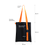 Шоппер Superbag black (чёрный с оранжевым)
