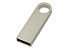 USB 2.0-флешка на 8 Гб с мини чипом и круглым отверстием, серебристый