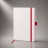 Блокнот ColorNote White, твердая обложка A5, 80 листов, белый с красным