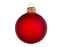 Стеклянный шар красный матовый, заготовка шара 6 см, цвет 12, матовый