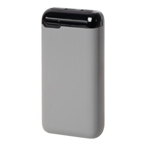 Универсальный аккумулятор Num 20 (20000 мАч), серый, 14,6х7.0х2,75 см, серый