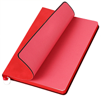 Ежедневник A5 недатированный Impero в мягком переплёте, Красный