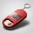 Брелок-открывалка с отвертками и фонариком Uni, софт-тач, красный