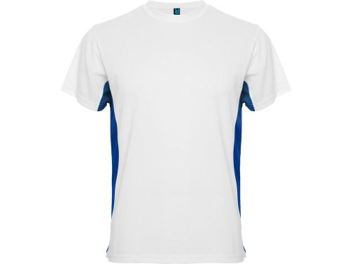 Спортивная футболка Tokyo мужская, белый/королевский синий