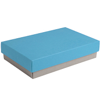 Коробка подарочная CRAFT BOX размер 17,5 x 11,5 x 4 см, серый, голубой Коробка подарочная CRAFT BOX размер 17,5 x 11,5 x 4 см, серый, голубой