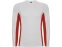 Футболка Shanghai  мужская с длинным рукавом, белый/красный