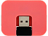 USB Hub Gaia на 4 порта, розовый