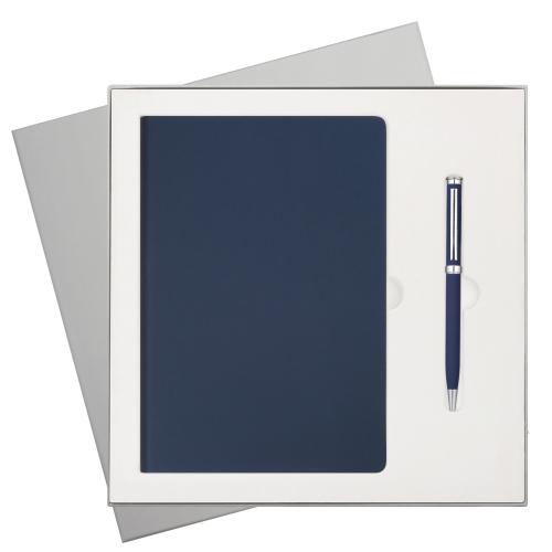 Подарочный набор Стар (Star), синий (ежедневник, ручка)