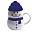 Кружка SNOWMAN с крышкой, белый, синий