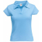 Поло женское LADY-FIT RIB POLO 220, голубой