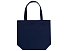 Сумка с широким дном и боками, синий