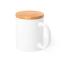 Кружка YOTEL, керамика, бамбук, белый