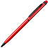 Ручка шариковая со стилусом TOUCHWRITER BLACK, глянцевый корпус, ярко-красный