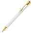 Ручка шариковая, Белый/золотой