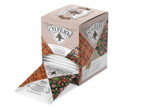 Чайный напиток с гречихой и корицей в индивидуальном саше конверте, 15 пакетиков