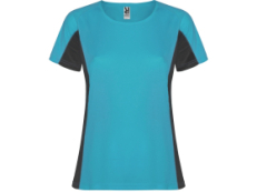 Футболка Shanghai женская, бирюзовый/графитовый