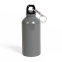 Бутылка для воды с карабином MENTO, 400мл, серый