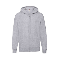 Толстовка без начеса LIGHTWEIGHT HOODED SWEAT JACKET 240, серый