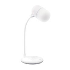 Лампа с колонкой и беспроводной зарядкой Alladin, Белый