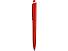 Ручка пластиковая трехгранная шариковая Lateen, красный/белый