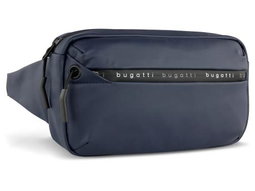 Сумка на пояс BUGATTI БЛАНК | BLANC, синяя, тарпаулин/полиэстер, 26х5,5х13,5 см
