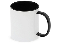 Керамическая кружка со стеклянной ручкой для сублимации Charm, черный