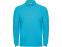 Рубашка поло Estrella мужская с длинным рукавом, бирюзовый
