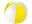 Пляжный мяч «Bondi», цвет: белый, желтый, прозрачный