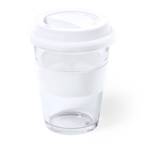 Стакан DURNOX с силиконовой крышкой, белый