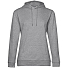 Толстовка с капюшоном женская Hoodie, серый меланж