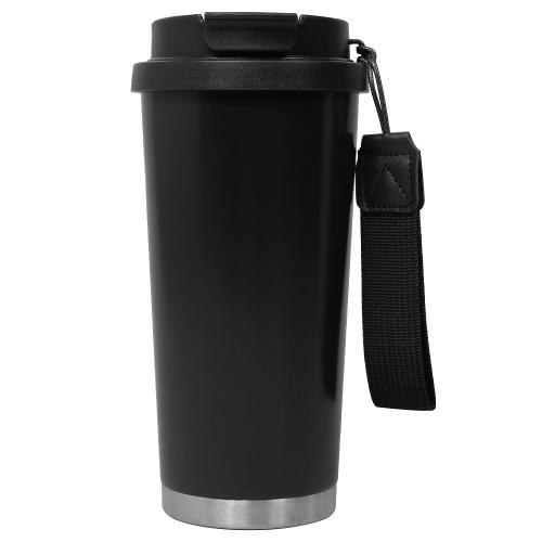 Термокружка Cosmostar, Чёрный/ серебро