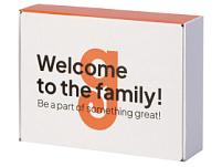 Коробка подарочная Zand M, белый (уф на вылет) Коробка подарочная Zand M, белый (уф на вылет)