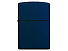 Зажигалка ZIPPO Classic с покрытием Navy Matte, латунь/сталь, синяя, матовая, 38x13x57 мм