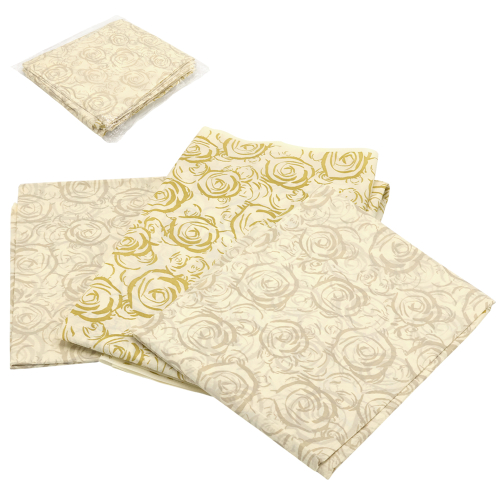 Биоразлагаемая скатерть, Бело-золотой