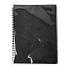 Блокнот на двойной пружине HELIX, 143 х 205 мм, черный, блок в линейку, черный