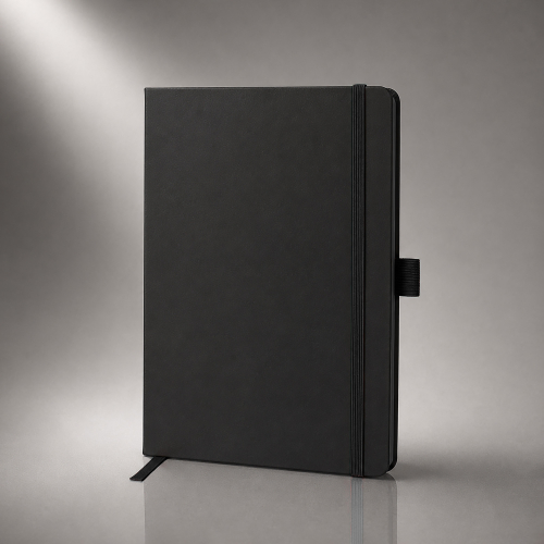 Блокнот ColorNote Black, твердая обложка A5, 80 листов, черный