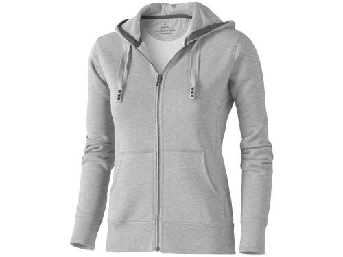 Толстовка Арора женская с капюшоном, серый меланж