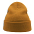 Шапка вязаная  двойная Wind-S, горчичный