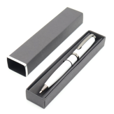 Ручка Betty в коробке Cradle чёрной с серебристым, Белый