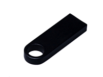 USB 3.0-флешка на 32 Гб с мини чипом и круглым отверстием, черный USB 3.0-флешка на 32 Гб с мини чипом и круглым отверстием, черный
