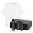Набор с одеждой Раст Нео (Rust Neo) (футболка, бутылка, ежедневник, ручка), белый/черный, M/L