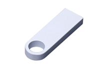 USB 3.0-флешка на 64 Гб с мини чипом и круглым отверстием, белый USB 3.0-флешка на 64 Гб с мини чипом и круглым отверстием, белый
