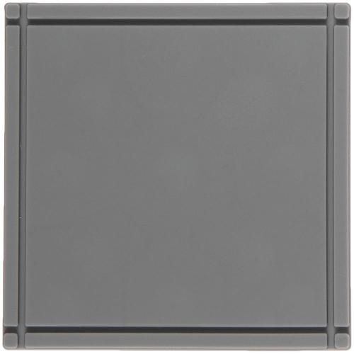 Лейбл из ПВХ Dzeta, L, серый