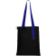 Сумка для покупок Black GLOW 325 г/м², Чёрный/Синий