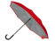 Зонт-трость наоборот Inversa, полуавтомат, красный/серый