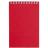 Блокнот Dali Mini в клетку, красный
