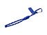 Брелок-веревочка на карабине, синий