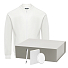 Набор с одеждой TORRES (толстовка, зарядное устройство, блокнот, ручка), белый/серебряный, XXXL
