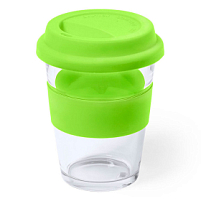 Стакан COLOR с силиконовой крышкой, зеленое яблоко Стакан COLOR с силиконовой крышкой, зеленое яблоко